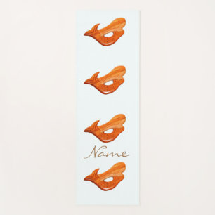 Tapis De Yoga Mermaid à tête rouge Thunder_Cove