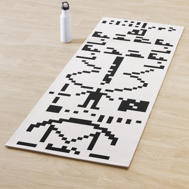 Tapis De Yoga Message binaire Arecibo 1974 (En situation)