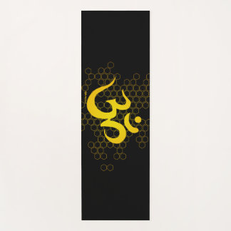 Tapis De Yoga Miel de l'OM - or noir