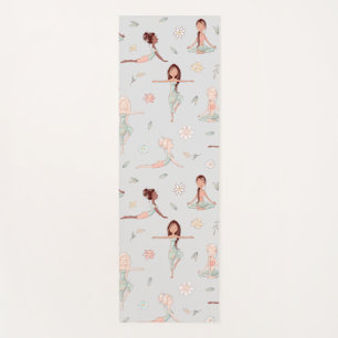 Tapis De Yoga Mignonne Girly Zen Yoga Méditation Spirituelle Nam
