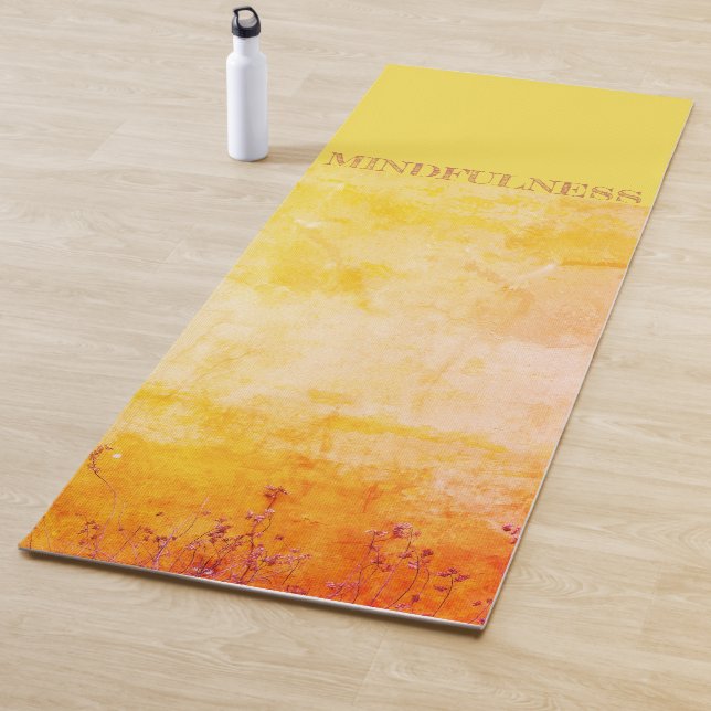 Tapis De Yoga Mindfult Golden Nature Terre (En situation)