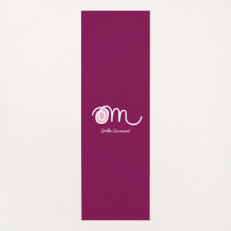 Tapis De Yoga Minimalistic Om Handwritten Personalized Yoga Mat