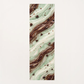Tapis De Yoga Mint Chocolate Chip Milkshake Marble Design