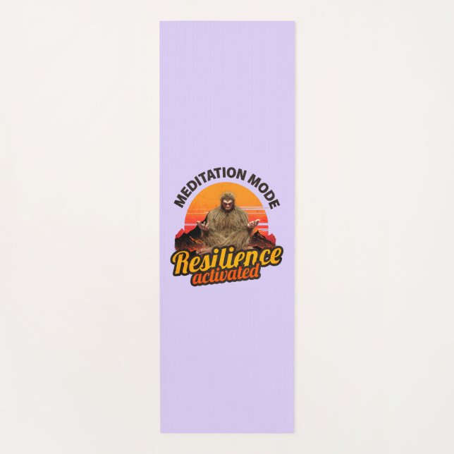 Tapis De Yoga Mode de méditation : Résilience activée Bigfoot (Devant)