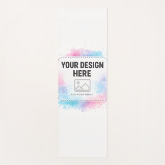 Tapis De Yoga Modèle de conception aquarelle modifiable – Votre 