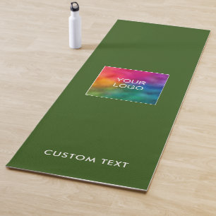 Tapis De Yoga Modèle de texte personnalisé pour le téléchargemen
