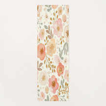 Modèle floral Yoga Mat