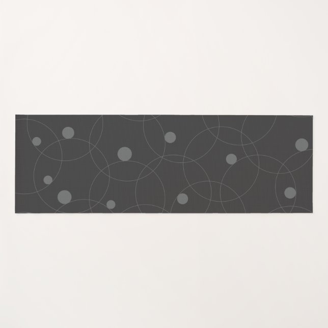 Tapis De Yoga Modern, simple, playful, fun pattern of circles (Devant (Horizontal))
