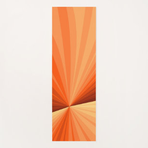 Tapis De Yoga Moderne Abstrait Orange Rouge Vanille Graphique Fr