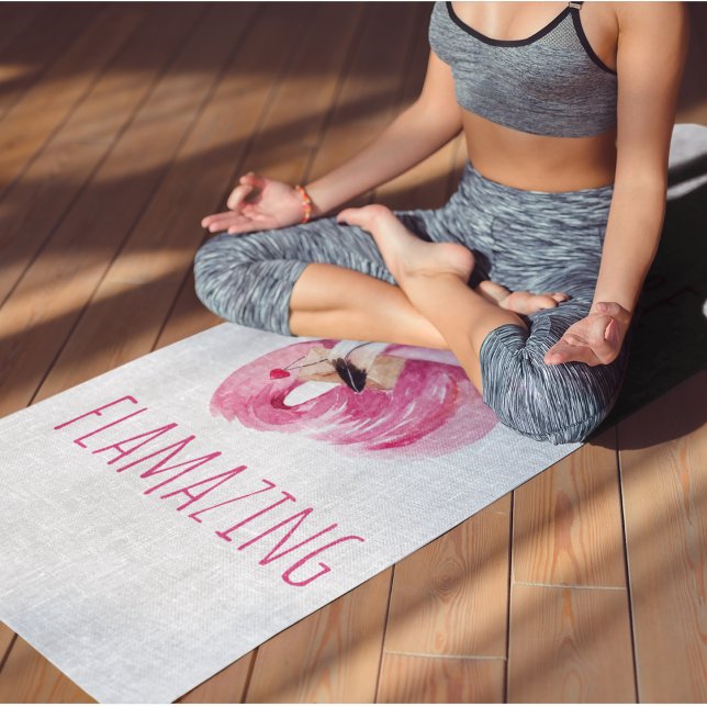 Tapis De Yoga Moderne Vous Flamazirez Beauté Flamant rose rose (Créateur téléchargé)