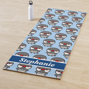 Tapis De Yoga moineau Java argenté