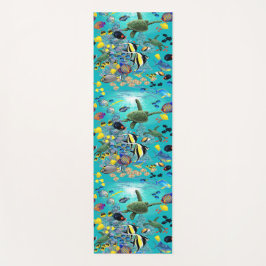 Tapis De Yoga Molokini Cove Hawaiian Tropical Fish Sea Turtle