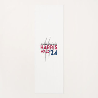 Tapis De Yoga Moms de chats sans enfant pour Harris Walz ‘24