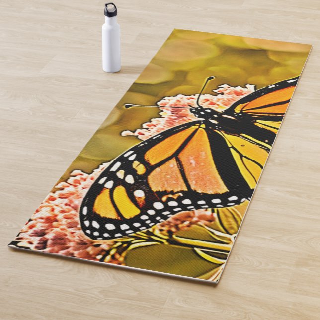 Tapis De Yoga  Monarch Butterfly Garden Art (En situation)