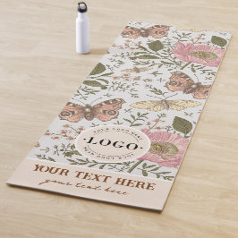 Tapis De Yoga Monogramme botanique Fleur sauvage moderne et tend