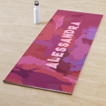Monogramme girly rouge rose abstrait motif moderne