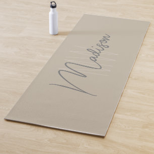Tapis De Yoga Monogramme moderne personnalisé
