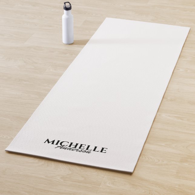 Tapis De Yoga Monogramme moderne simple (En situation)
