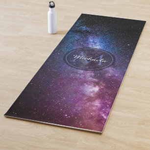 Tapis De Yoga Monogramme personnalisable à voie lactée