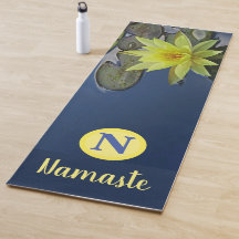 MONOGRAMME PERSONNALISÉ NAMASTE ZEN YELLOTUS LOTUS