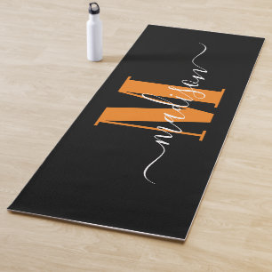 Tapis De Yoga Monogramme personnalisé Nom