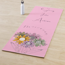 Monogramme Printemps En Action Fleurs De Faisceau