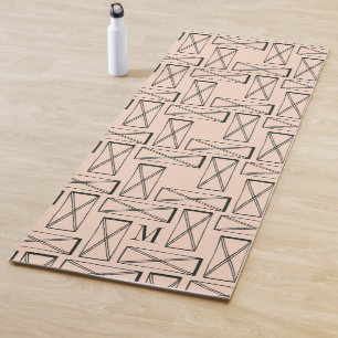 Tapis De Yoga Monogramme   Rectangle géométrique X Design