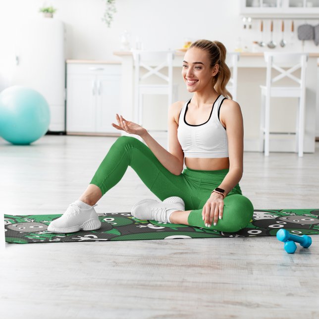 Tapis De Yoga monstres verts (Créateur téléchargé)