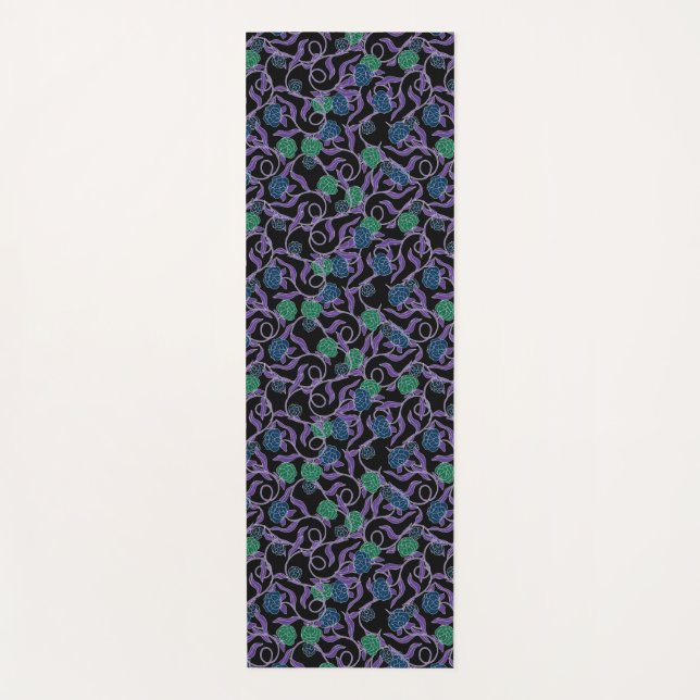 Tapis De Yoga Moonlit Vine - Mysticool Collection (Devant)