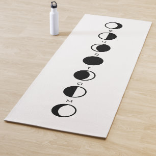 Tapis De Yoga MOONPHRASE Cool Moderne Phases Lune