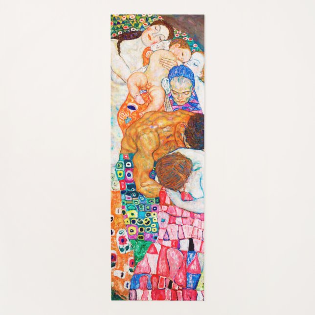 Tapis De Yoga Mort et vie, Gustav Klimt (Devant)