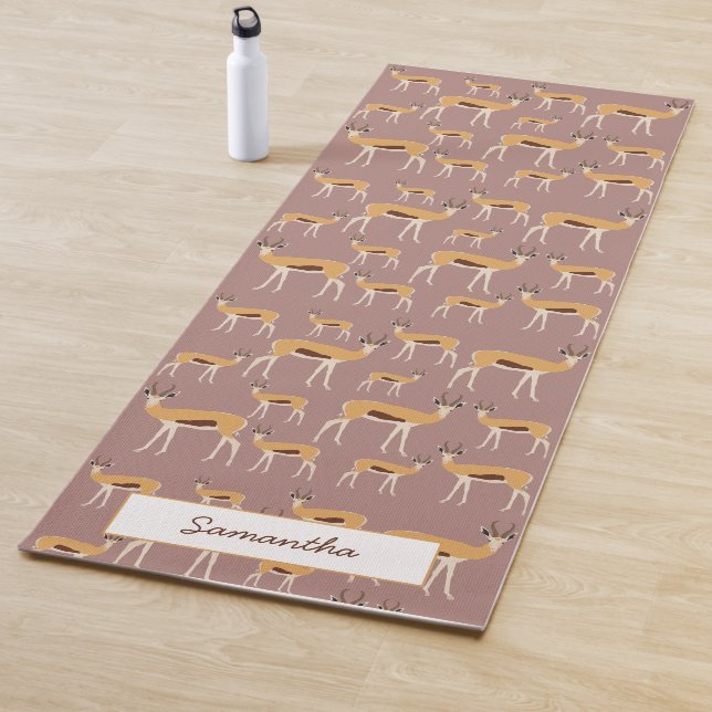 Tapis De Yoga Motif animal sauvage personnalisé (En situation)