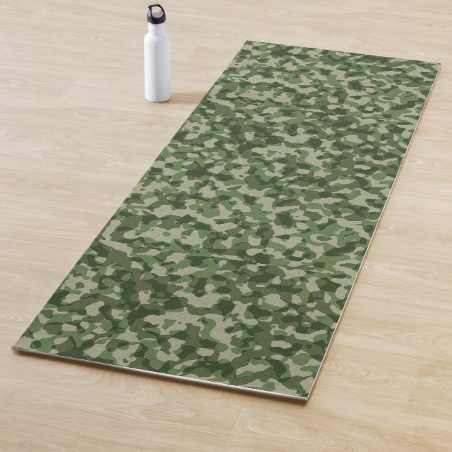 Tapis De Yoga Motif Caméra militaire de Green Forest (En situation)