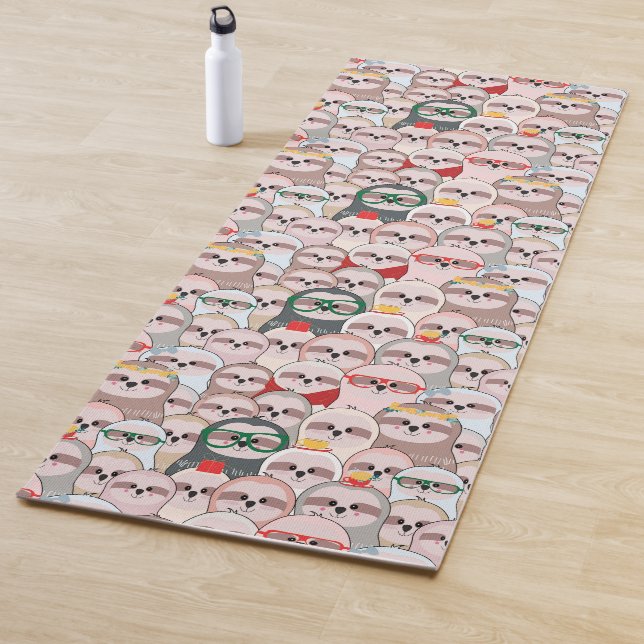 Tapis De Yoga Motif comique de paresse (En situation)