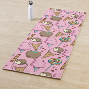 Tapis De Yoga Motif crème glacée motif Lollies lollipop 26