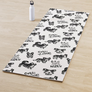 Tapis De Yoga Motif Cute Corgi