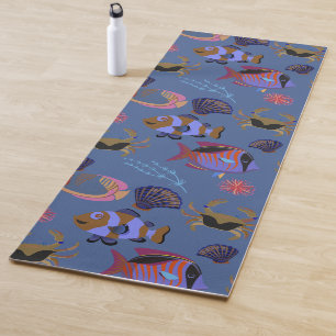 Tapis De Yoga Motif d'animaux aquatiques vie sous-marine 13