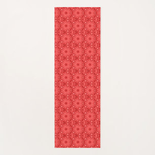 Tapis De Yoga Motif d'art géométrique écarlate