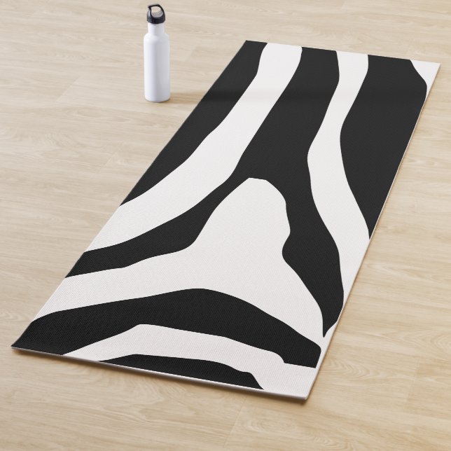 Tapis De Yoga Motif de bandes d'impression Zebra (En situation)