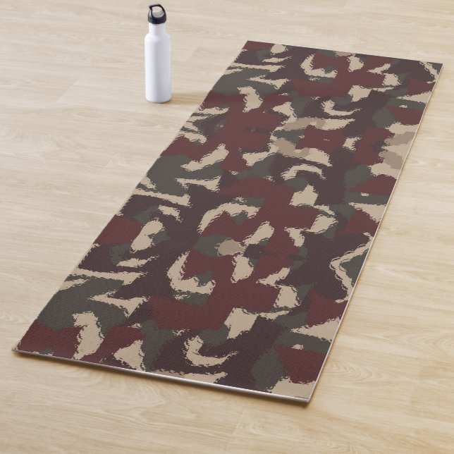 Tapis De Yoga Motif de camouflage militaire Abstrait (En situation)