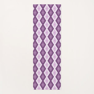 Tapis De Yoga Motif de diamant violet