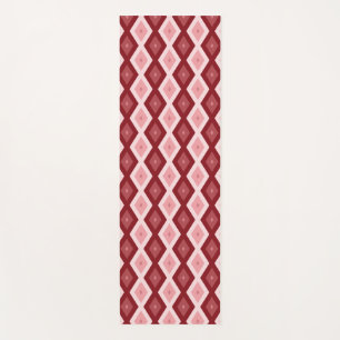 Tapis De Yoga Motif de diamants rouges