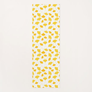 Tapis De Yoga Motif de feuilles de Ginkgo jaune