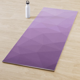 Tapis De Yoga Motif de maillage géométrique de lavande violette