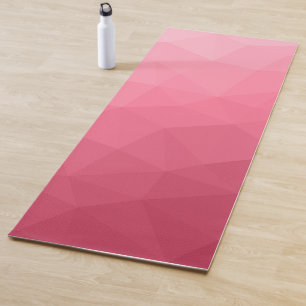 Tapis De Yoga Motif de maillage géométrique rose rose clair