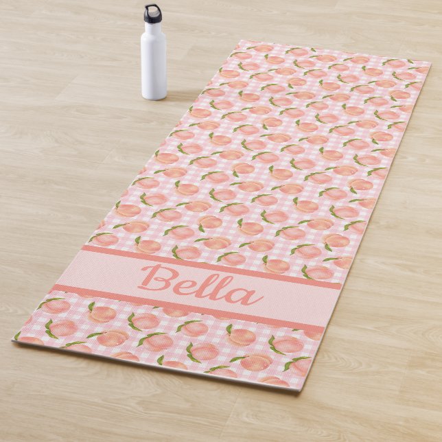 Tapis De Yoga Motif de pêche d'été doux (En situation)