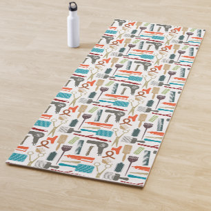 Tapis De Yoga Motif de soins capillaires