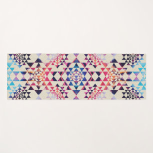 Tapis De Yoga Motif de Sri Yantra/Sri Chakra - peignez la