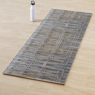 Tapis De Yoga Motif de tissage en bambou