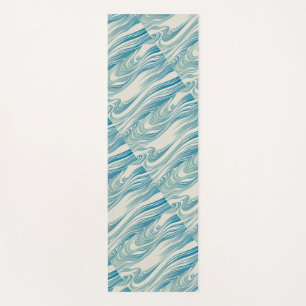 Tapis De Yoga Motif de vague japonais